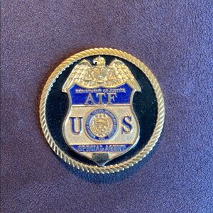 Gold and Blue ATF Special Agent Coin
